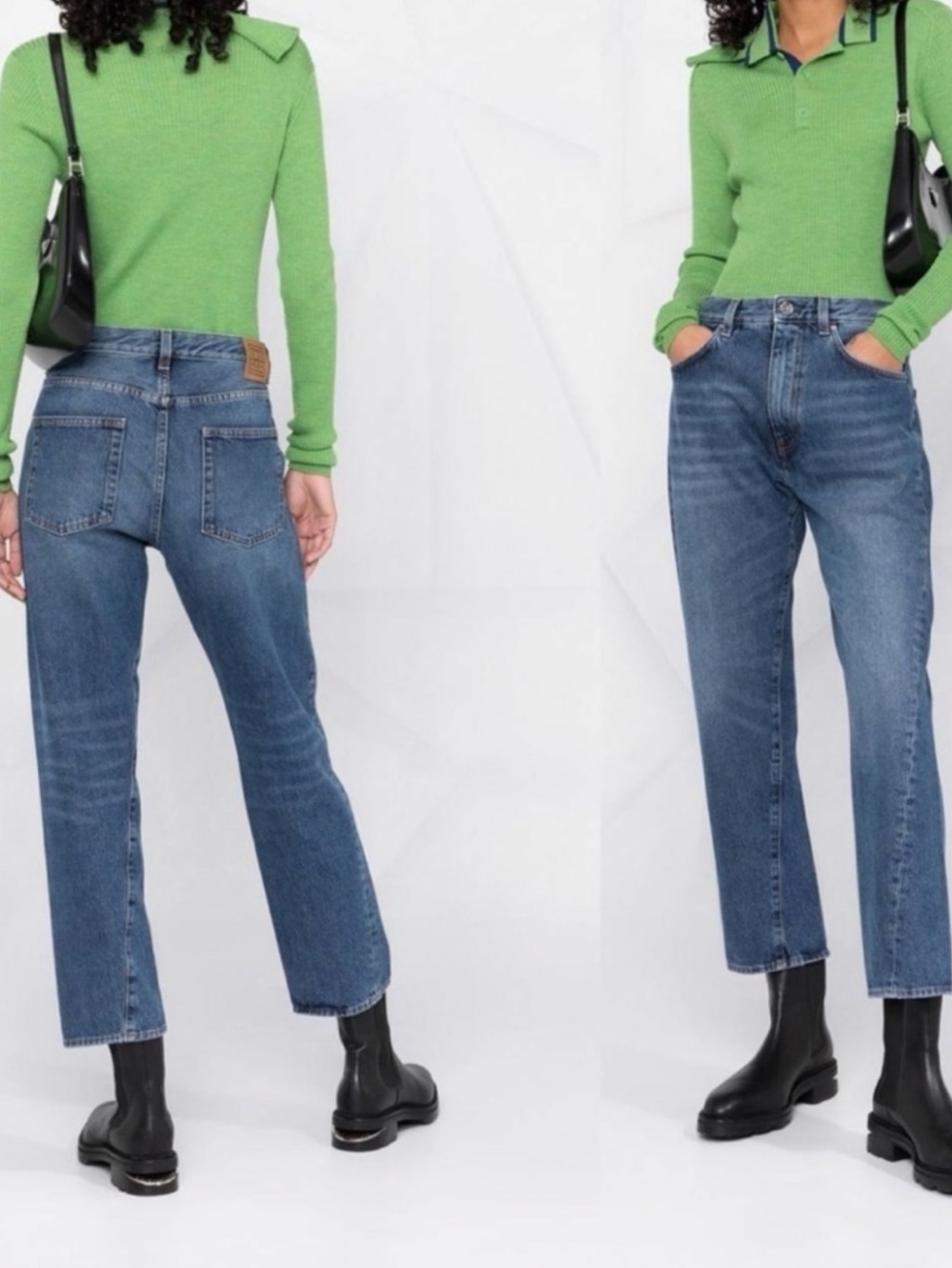 TOTEME Twisted Seam Denim In Washed Blue